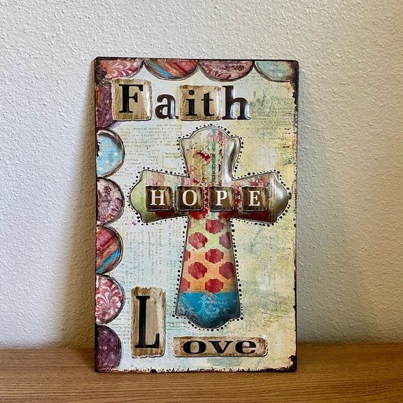 Hobby Lobby Other - Hobby Lobby - Faith, Hope, and Love Sign